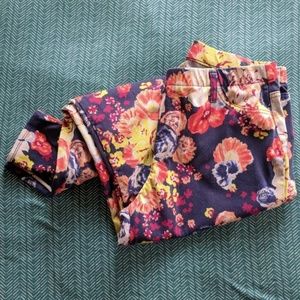 Faded Glory Pants - Colorful Floral Jeggings Faded Glory Pants - Colorful Floral Jeggings